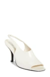 Totême Women White Slingback Heels, 7.5 Luxury Pumps & Heels For Women Darveys In White