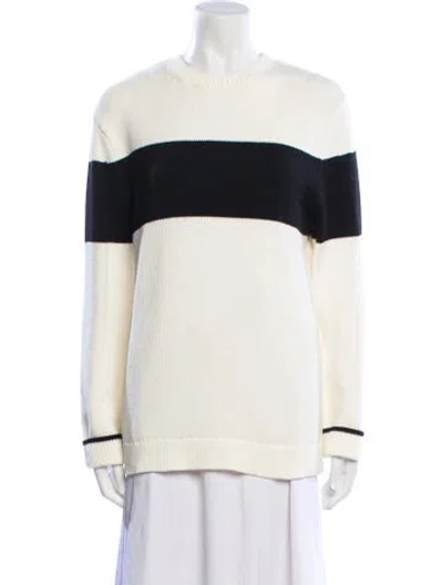 Pre-owned Totême Contrast Stripe Striped Sweater In Neutral