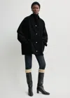 Totême Pocket Overshirt Jacket In Black