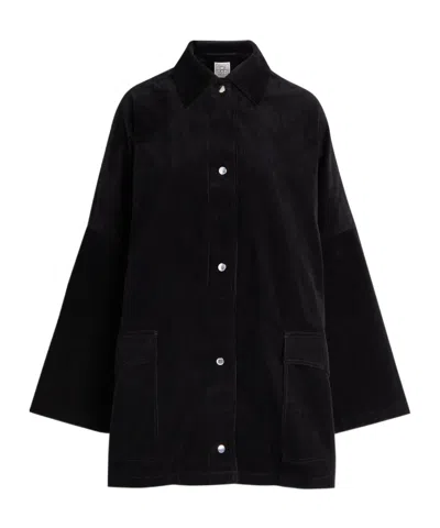 Totême Corduroy Shirt Jacket In Animal Print