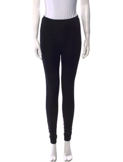 Pre-owned Totême Cork Skinny Leg Pants In Black