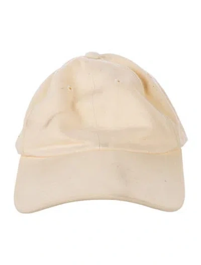 Pre-owned Totême Cotton Baseball Hat In Yellow
