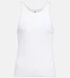 Totême Toteme Women Cotton Ribbed Knit Tank Top In White