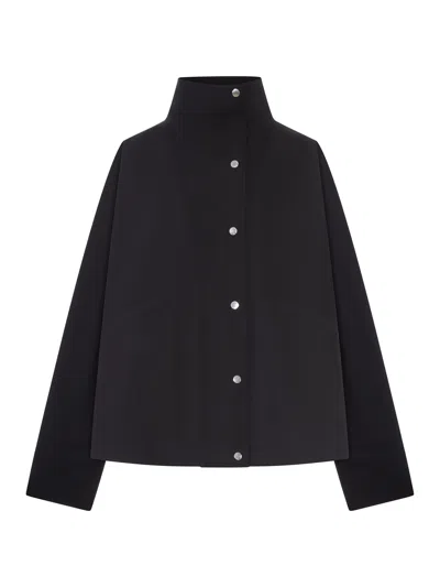 Totême Cotton Blend Parachute Jacket In Black