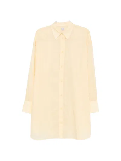 Totême Toteme Cotton Blend Shirt In Neutral