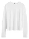 Totême Toteme Women Classic Long Sleeve T-shirt In White