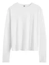 Totême Crew Neck Long Sleeves Cotton Blend T-shirt