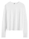 Totême Toteme Women Classic Long Sleeve T-shirt In White