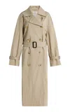 Totême Double-breasted Trench Coat Belted Waist In Neutral