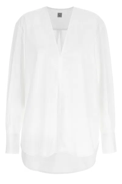 Totême Cotton Blouse In White