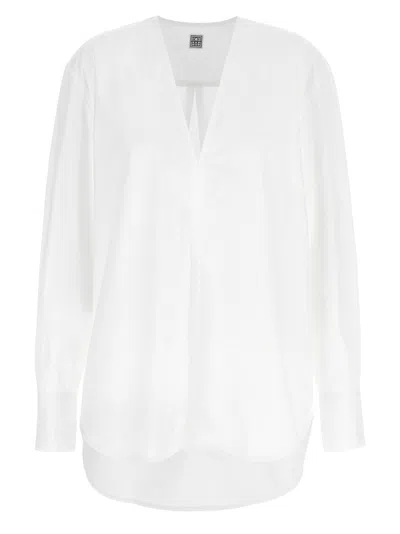 Totême Toteme Cotton Blouse In White