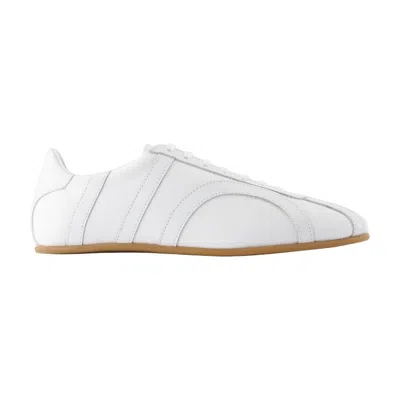 Totême Toteme Cotton Canvas Sneaker In White