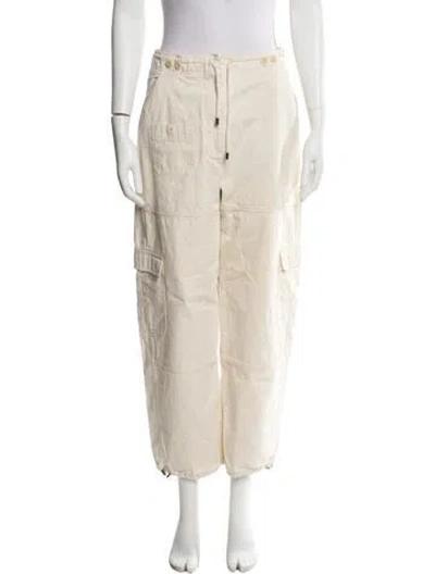 Pre-owned Totême Cotton Cargo Trouser Straight Leg Pants In Neutral