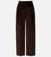 Totême Cotton Corduroy Wide-leg Pants In Brown
