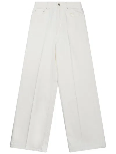 Totême Cotton Denim Jeans In White