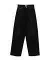 Totême Toteme Twisted Seam Denim Full Length In Black