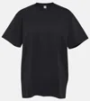 Totême Women Black Cotton Blend T-shirt, S Luxury T-shirts For Women Darveys In Black
