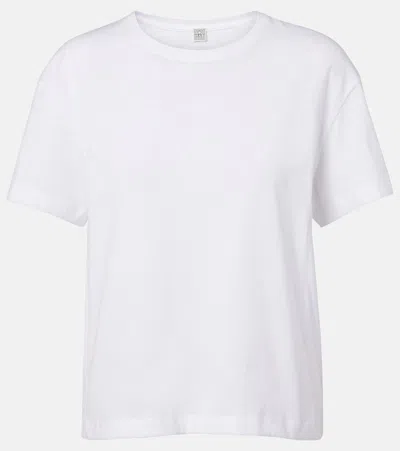 Totême Cotton Jersey T-shirt In White