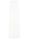 Totême Toteme Long Sleeveless Cotton Dress In White