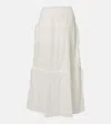 Totême Cotton Maxi Skirt In White