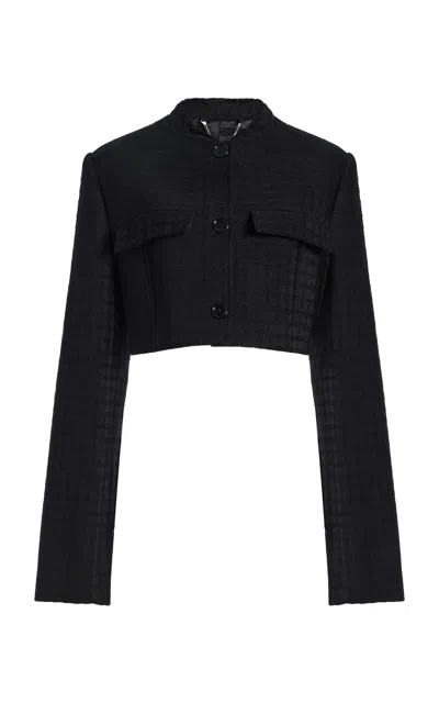 Totême Toteme Cotton Micro Blazer In Brown
