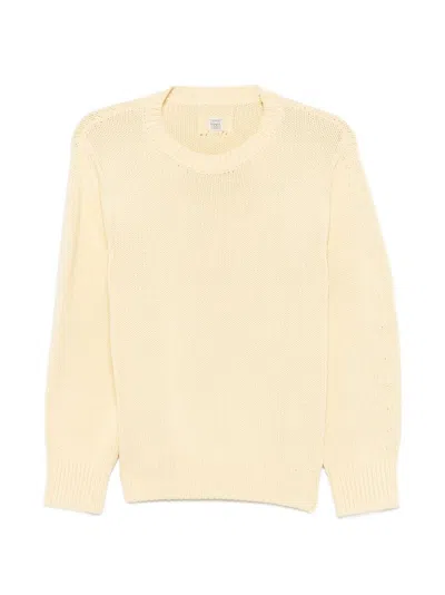 Totême Toteme Cotton Oversized Sweater In White