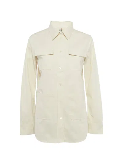Pre-owned Totême Cotton Patch-pocket Shirt In Neutral