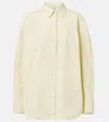 Totême Raw-edge Raglan-sleeve Button-down Shirt
