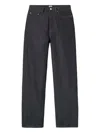 Totême Cotton Raw-denim Jeans In Black