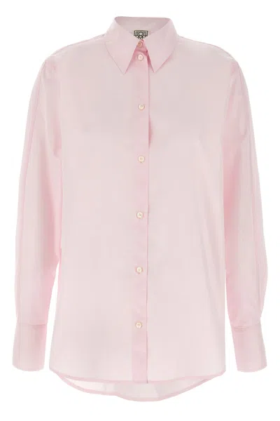 Totême Cotton Shirt In Pink