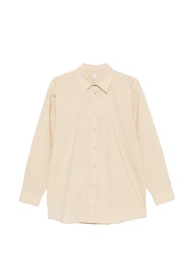 Totême Toteme Cotton Shirt In Sand