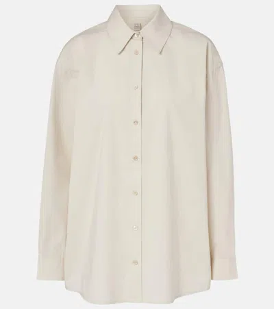 Totême Cotton Shirt In White