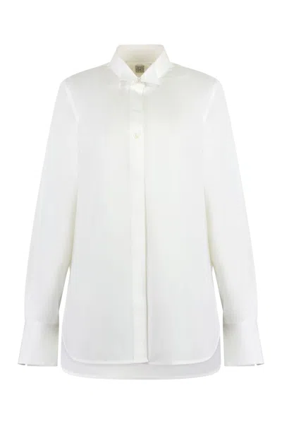 Totême Cotton Shirt In White
