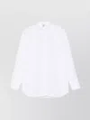 Totême Cotton Shirt With Collar And Curved Hem