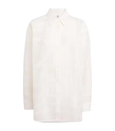 Totême Cotton-silk Monogram Shirt
