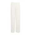 Totême Cotton-silk Monogram Trousers