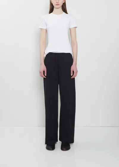 Totême Cotton Silk Pj Bottoms In Black