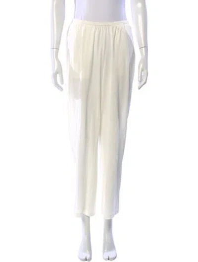 Pre-owned Totême Cotton Silk Pj Bottoms Wide Leg Pants In Neutral
