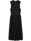 Totême Toteme Cotton Sleeveless Cotton Tee Dress Black In Black