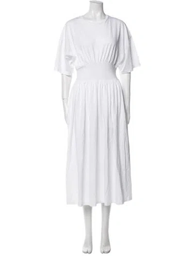 Pre-owned Totême Cotton Tee Dress Midi Length Dress In White