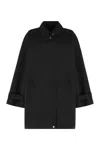 Totême Toteme Women Black Organic Cotton Oversized Trench Jacket In Black