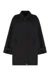 Totême Toteme Cotton Trench Coat In Black