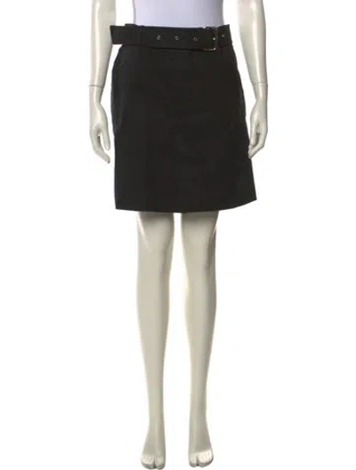 Pre-owned Totême Cotton Trench Skirt Mini Skirt In Black