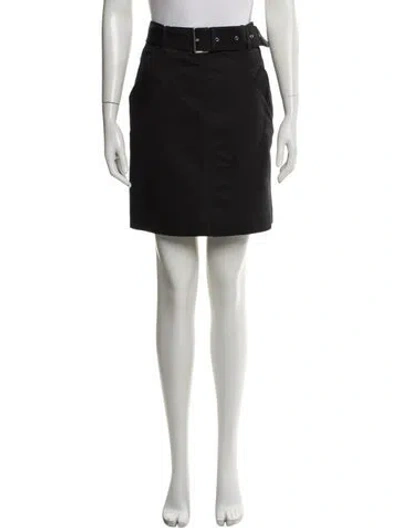 Pre-owned Totême Cotton Trench Skirt Mini Skirt In Black