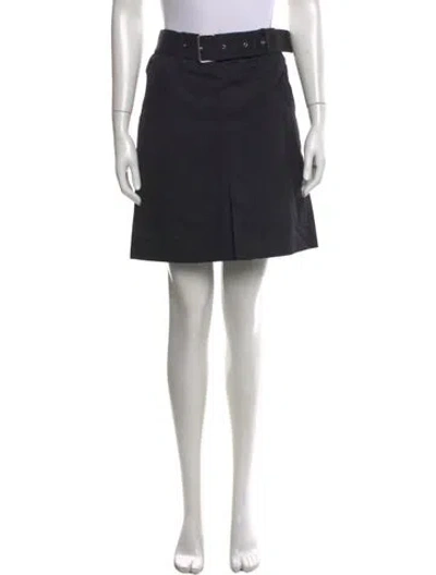Pre-owned Totême Cotton Trench Skirt Mini Skirt In Blue