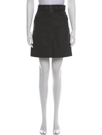 Pre-owned Totême Cotton Trench Skirt Mini Skirt In Gray