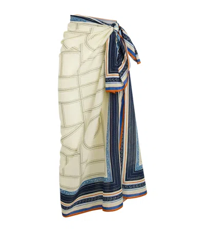 Totême Toteme Cotton-blend Collector Pareo In Neutral