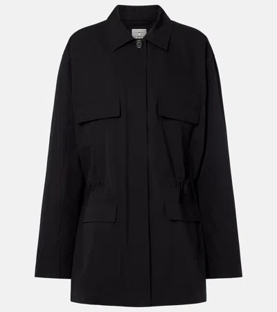 Totême Cotton-blend Jacket In Black