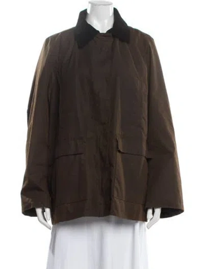 Pre-owned Totême Country Coat In Green