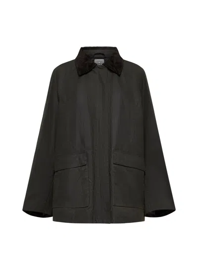 Totême Country Cotton Padded Jacket Toteme In Green